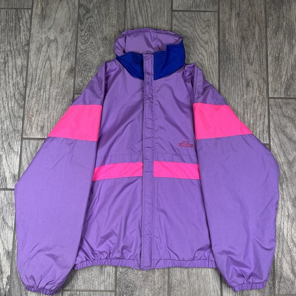 Vintage Windbreaker Jacket Nylon Mesh Lined 80s 90s Colorblock Siaras Sunice‎ S